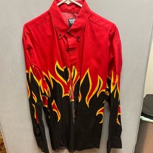 Limited Edition Brooks and Dunn Flame Button down Cowboy shirt